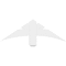 Ekena Millwork Alberta Architectural Grade PVC Gable Bracket, 36"W x 12"H x 2"D x 4"F, 8/12 Pitch GBP036X12X0204ALB00 - alternate 3